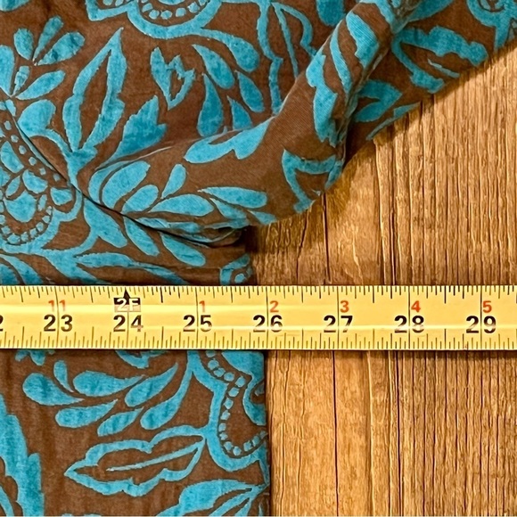 MAGGIE BARNES Quilted Blazer Jacket 2X Tapestry‎ Floral Blue Brown Womens 22/24 - Picture 12 of 13